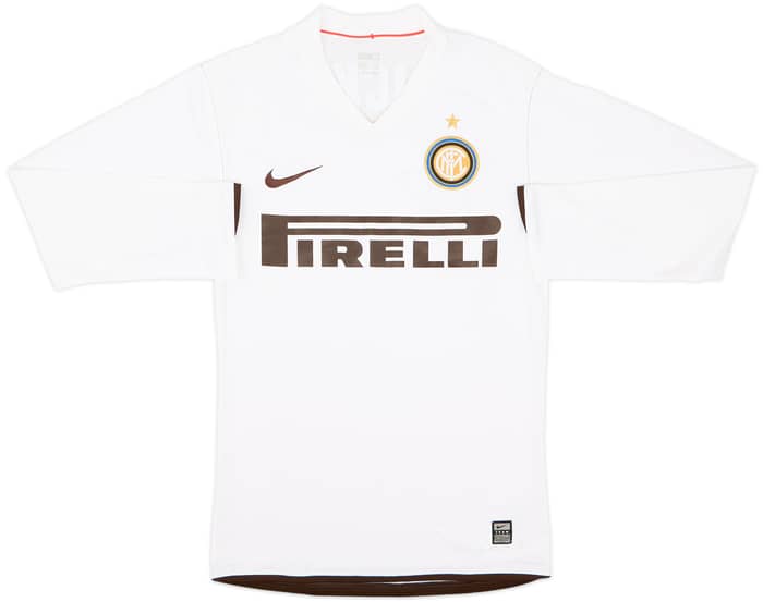 2008-09 Inter Milan Signed Player Issue Away L/S Shirt Ricky #11 - 6/10 - (M)