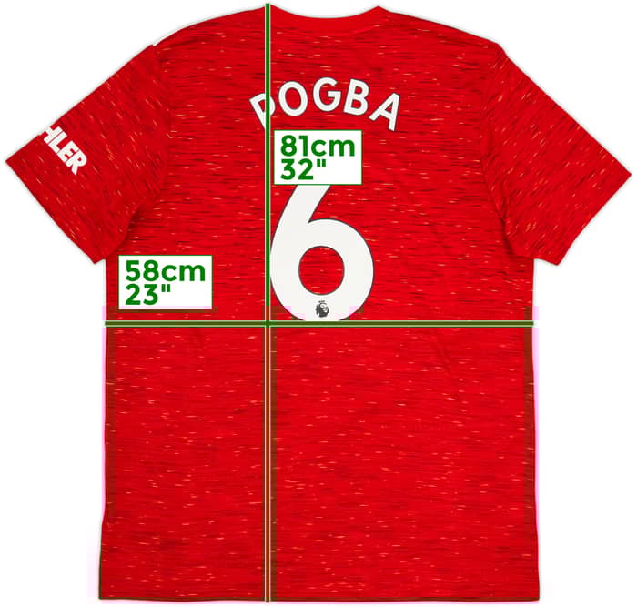 2020-21 Manchester United Home Shirt Pogba #6 - 10/10 - (XL)