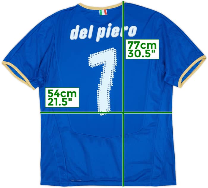 2007-08 Italy Home Shirt Del Piero #7 - 4/10 - (L)