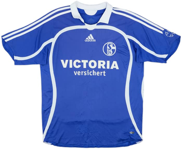 2006-07 Schalke Home Shirt Larsen #9 - 5/10 - (XL.Boys)