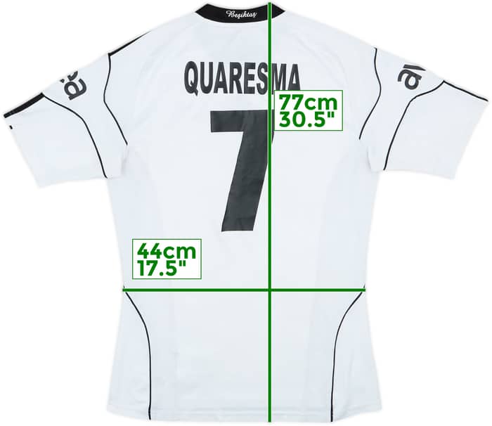 2010-11 Besiktas Home Shirt Quaresma #7 - 8/10 - (M)