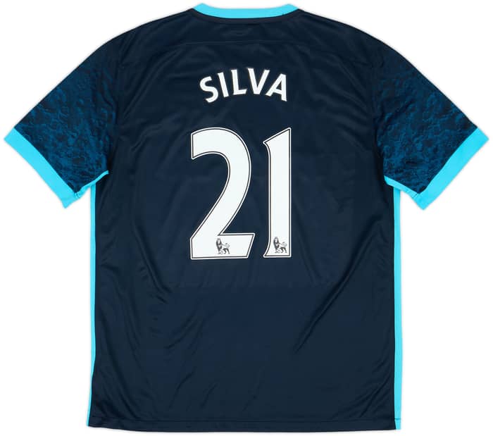 2015-16 Manchester City Away Shirt Silva #21 - 8/10 - (L)