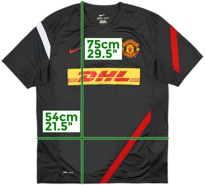 2012-13 Manchester United Nike Training Shirt - 8/10 - (L)