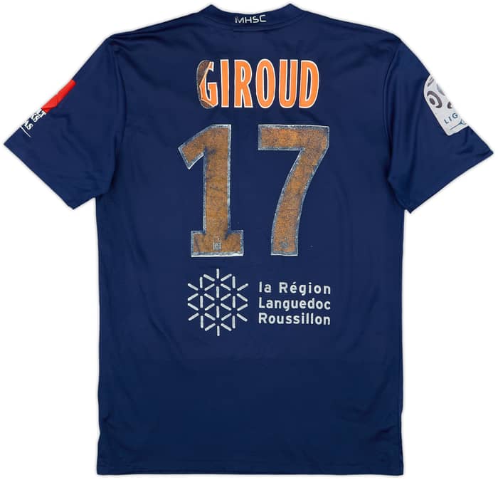 2011-12 Montpellier Home Shirt Giroud #17 - 4/10 - (M)