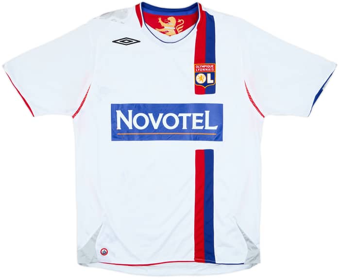 2006-08 Lyon Signed Home Shirt - 5/10 - (L)
