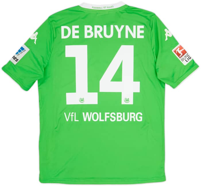 2014-15 Wolfsburg Home Shirt De Bruyne #14 - 7/10 - (M)