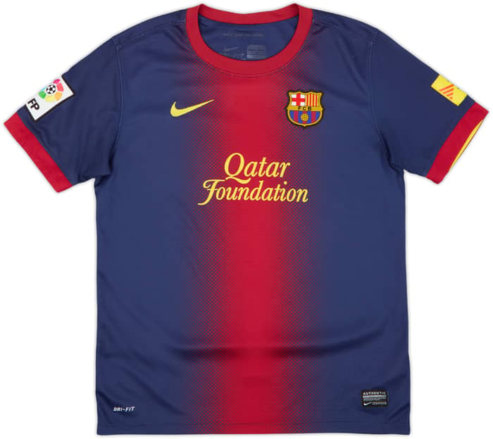 2012-13 Barcelona Home Shirt - 8/10 - (L.Boys)
