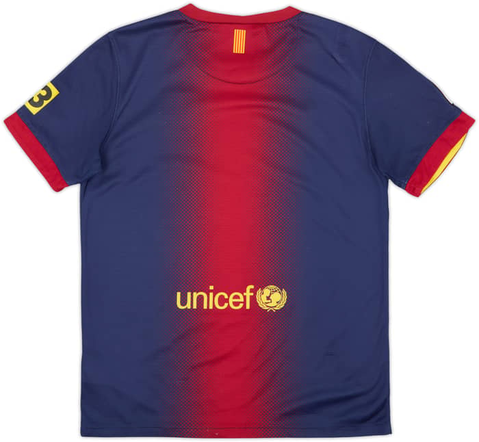 2012-13 Barcelona Home Shirt - 8/10 - (L.Boys)