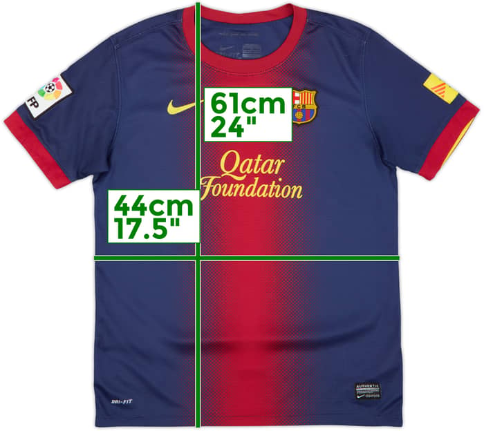 2012-13 Barcelona Home Shirt - 8/10 - (L.Boys)
