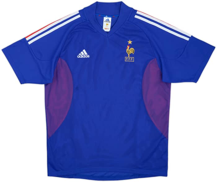 2002-04 France 'Signed' Home Shirt - 6/10 - (M)