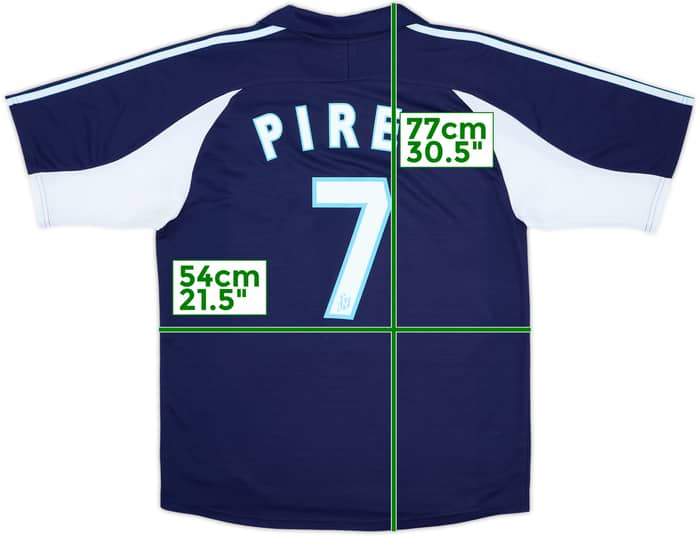 1999-00 Olympique Marseille Away Shirt Pires #7 - 9/10 - (M)