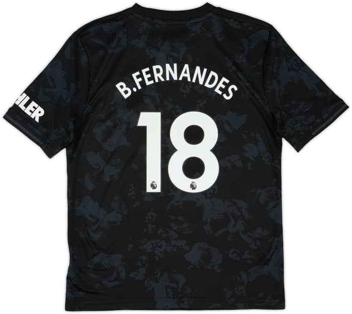 2019-20 Manchester United Third Shirt B.Fernandes #18 - 8/10 - (L.Boys)