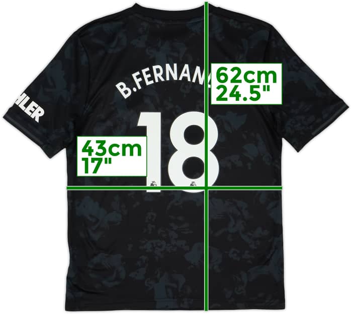 2019-20 Manchester United Third Shirt B.Fernandes #18 - 8/10 - (L.Boys)