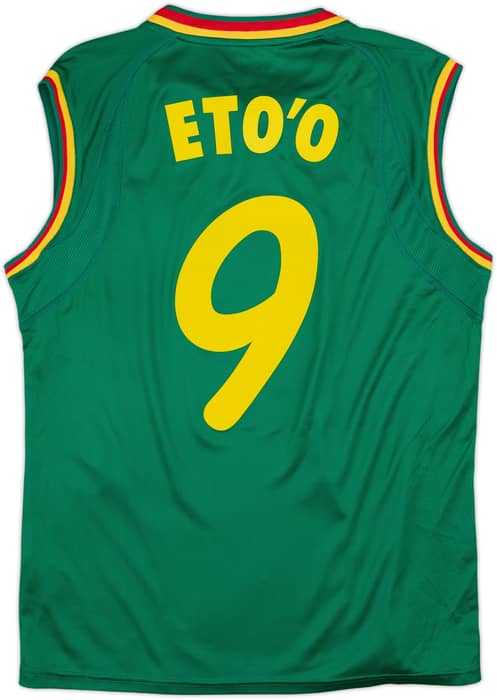 2002 Cameroon Home Vest Shirt Eto'o #9 - 7/10 - (L)