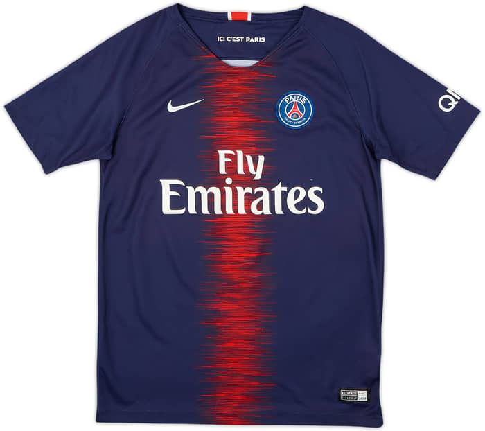 2018-19 Paris Saint-Germain Home Shirt - 5/10 - (L.Boys)