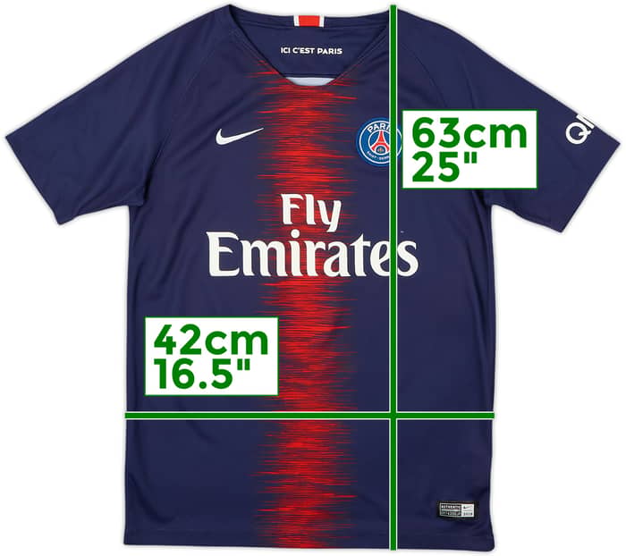 2018-19 Paris Saint-Germain Home Shirt - 5/10 - (L.Boys)
