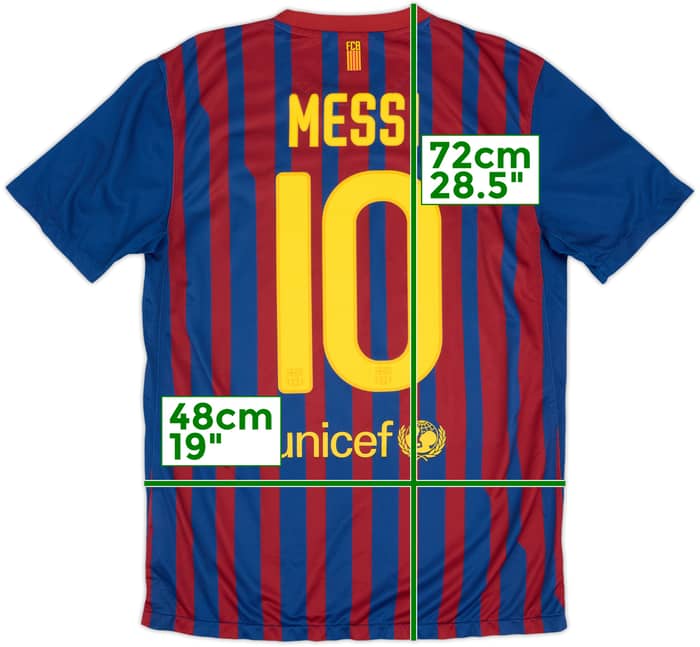 2011-12 Barcelona Home Shirt Messi #10 - 5/10 - (M)