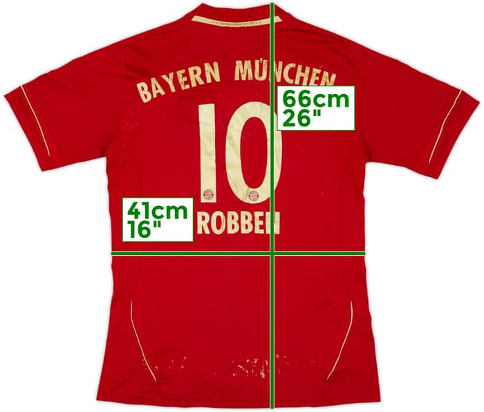 2011-13 Bayern Munich Home Shirt Robben #10 - 4/10 - (L.Boys)