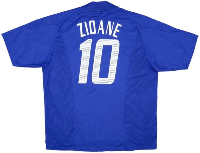 2002-04 France Home Shirt Zidane #10 - 7/10 - (XL)