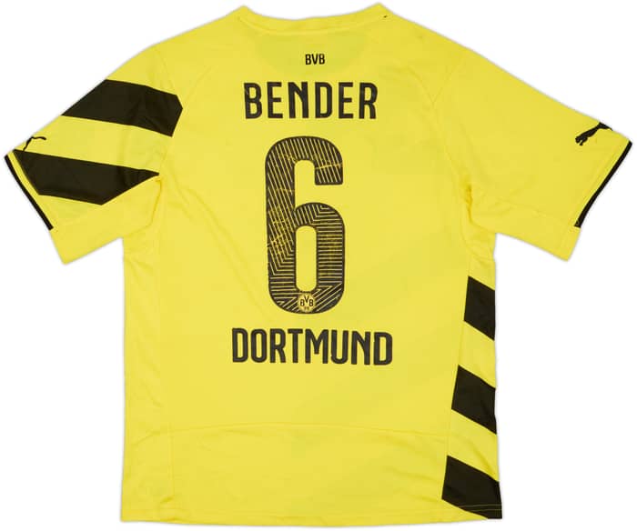 2014-15 Borussia Dortmund Home Shirt Bender #6 - 5/10 - (L)