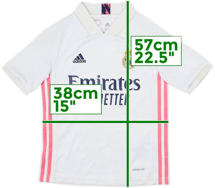 2020-21 Real Madrid Home Shirt - 5/10 - (S.Boys)