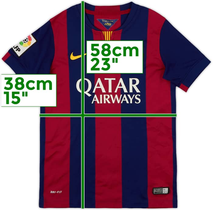 2014-15 Barcelona Home Shirt - 4/10 - (S.Boys)