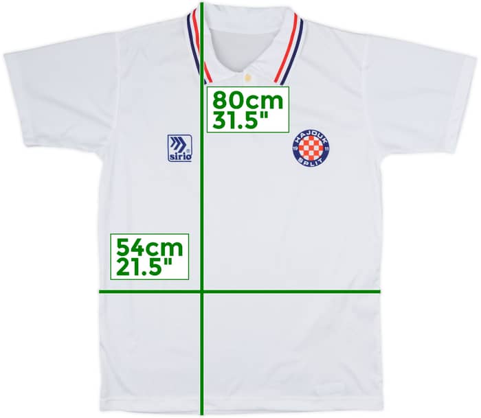 1993-94 Hajduk Split Home Shirt - 8/10 - (L)