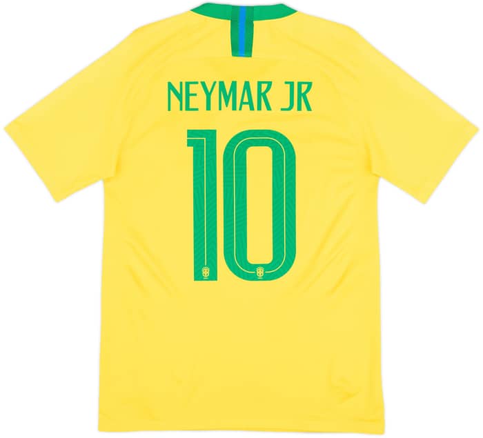 2018-19 Brazil Home Shirt Neymar Jr #10 - 9/10 - (S)