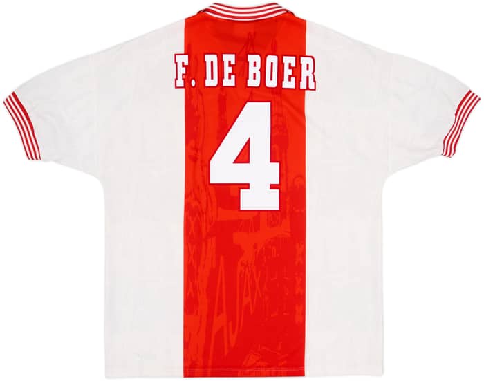 1996-97 Ajax Home Shirt F.De Boer #4 - 7/10 - (XL)