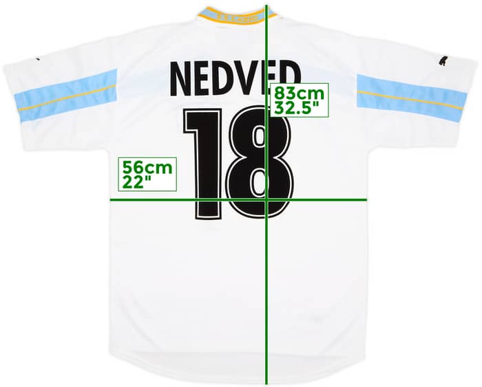 1999-00 Lazio Centenary Home Shirt Nedved #18 - 8/10 - (XL)
