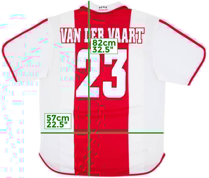 2000-01 Ajax Centenary Home Shirt Van Der Vaart #23 - 8/10 - (XL)