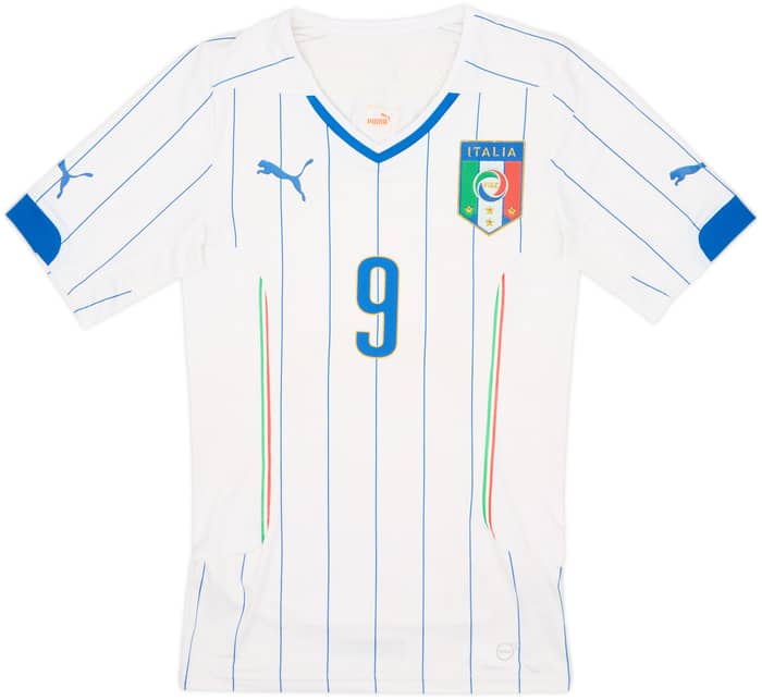 2014-15 Italy Authentic Away Shirt Balotelli #9 - 8/10 - (M)