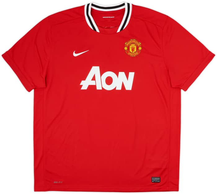 2011-12 Manchester United Home Shirt Rooney #10 - 9/10 - (XXL)