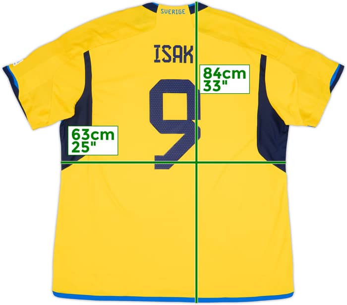 2022-23 Sweden Home Shirt Isak #9 (XXL)
