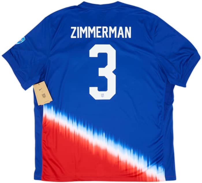2024-25 USA Away Shirt Zimmerman #3 (XXL)