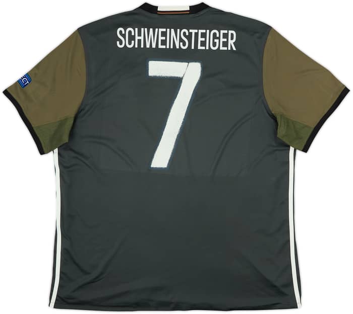 2015-17 Germany Away Shirt Schweinsteiger #7 - 8/10 - (XXL)