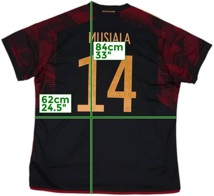 2022-23 Germany Away Shirt Musiala #14 (XXL)