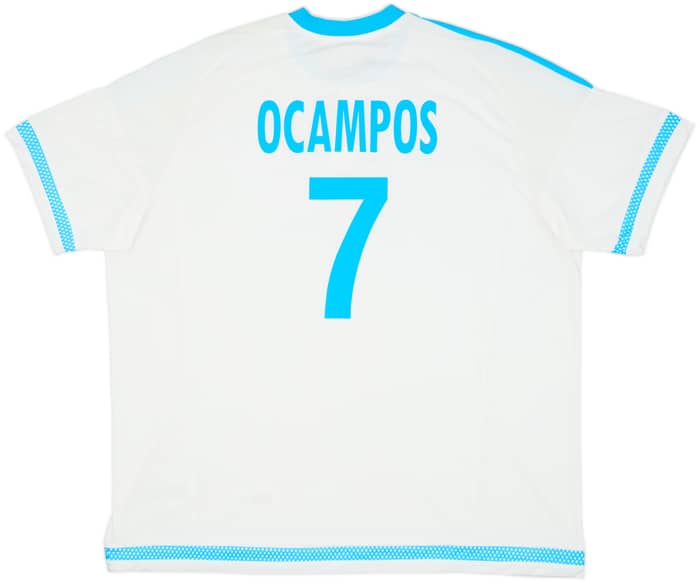2015-16 Olympique Marseille Home Shirt Ocampos #7 - 9/10 - (XXL)