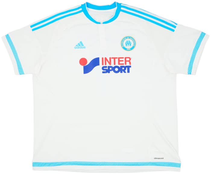 2015-16 Olympique Marseille Home Shirt Ocampos #7 - 9/10 - (XXL)