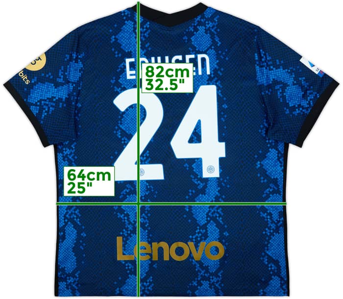 2021-22 Inter Milan Home Shirt Eriksen #24 - 8/10 - (XXL)