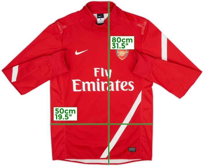 2011-12 Arsenal Nike Player Issue Drill Top - 7/10 - (M)