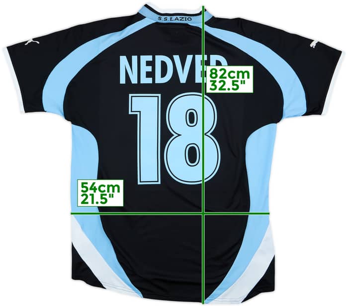 1999-00 Lazio Away Shirt Nedved #18 - 8/10 - (XL)