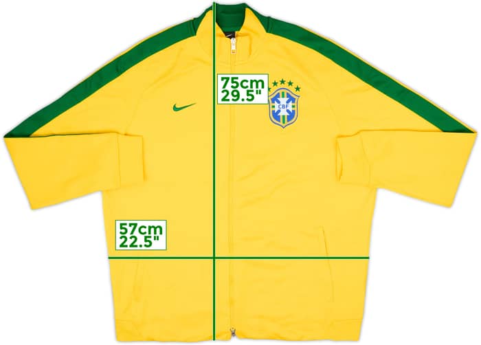 2014-16 Brazil Nike Track Jacket - 8/10 - (XL)