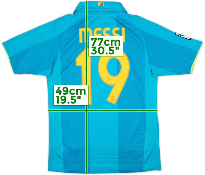 2007-09 Barcelona Away Shirt Messi #19 - 8/10 - (S)