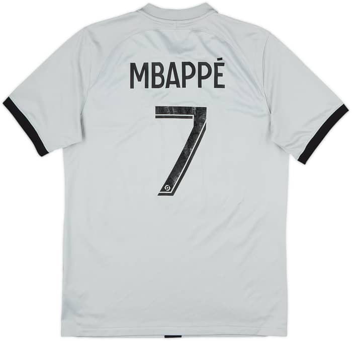2022-23 Paris Saint-Germain Away Shirt Mbappe #7 - 9/10 - (M)