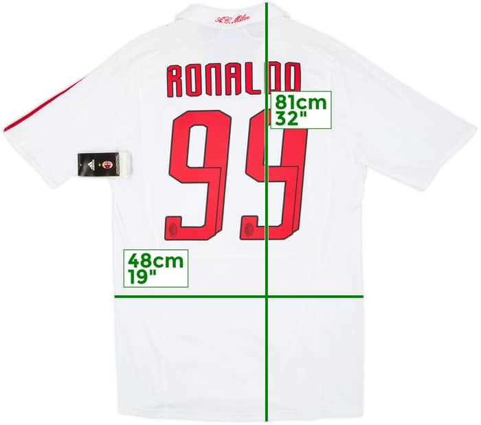 2007-08 AC Milan Away Shirt Ronaldo #99 (M)