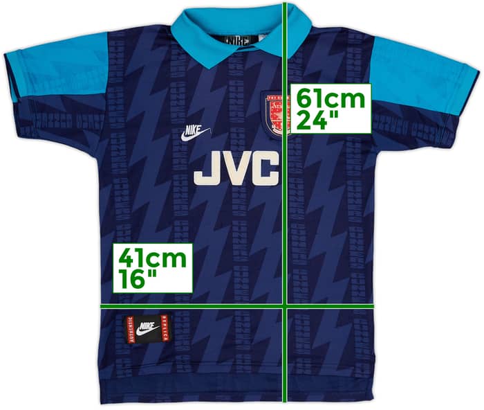 1994-95 Arsenal Away Shirt - 8/10 - (M.Boys)