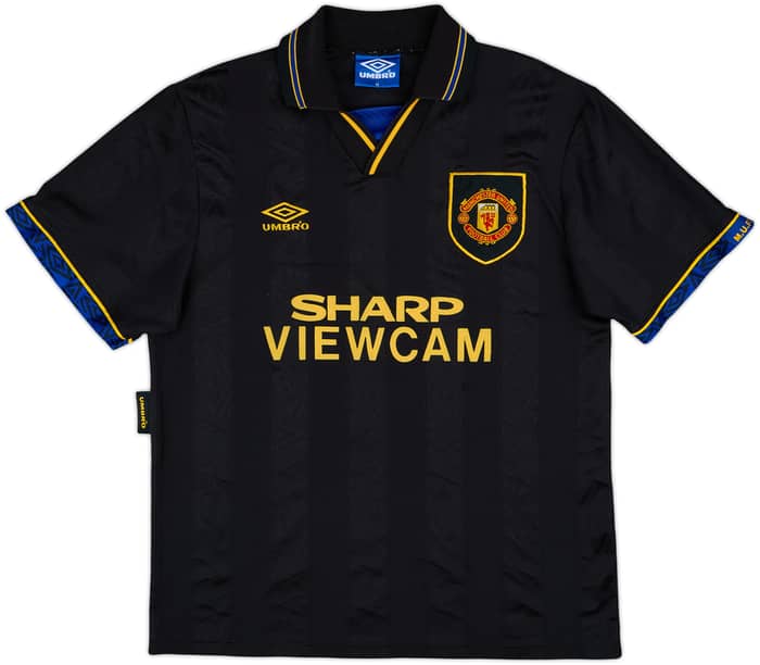 1993-95 Manchester United Away Shirt Cantona #7 - 7/10 - (M)