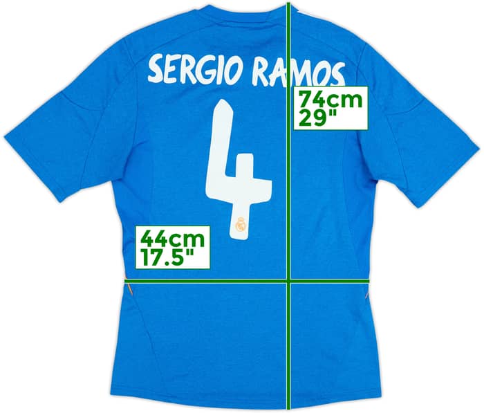2013-14 Real Madrid Away Shirt Sergio Ramos #4 - 8/10 - (S)