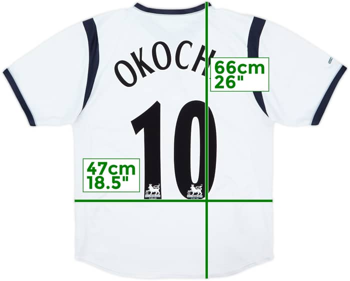 2001-03 Bolton Home Shirt Okocha #10 - 5/10 - (S)